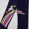Unicorn Embroidered Girls' Leggings for Spring and Summer