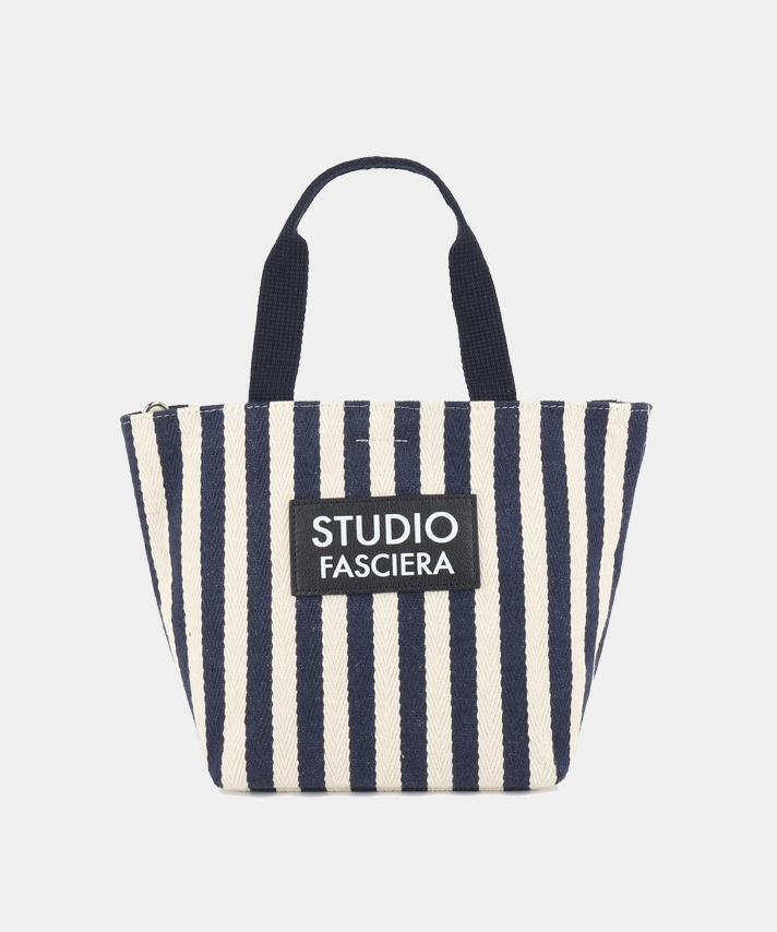 Fasciera Striped Mini Tote Bag_Nrea07