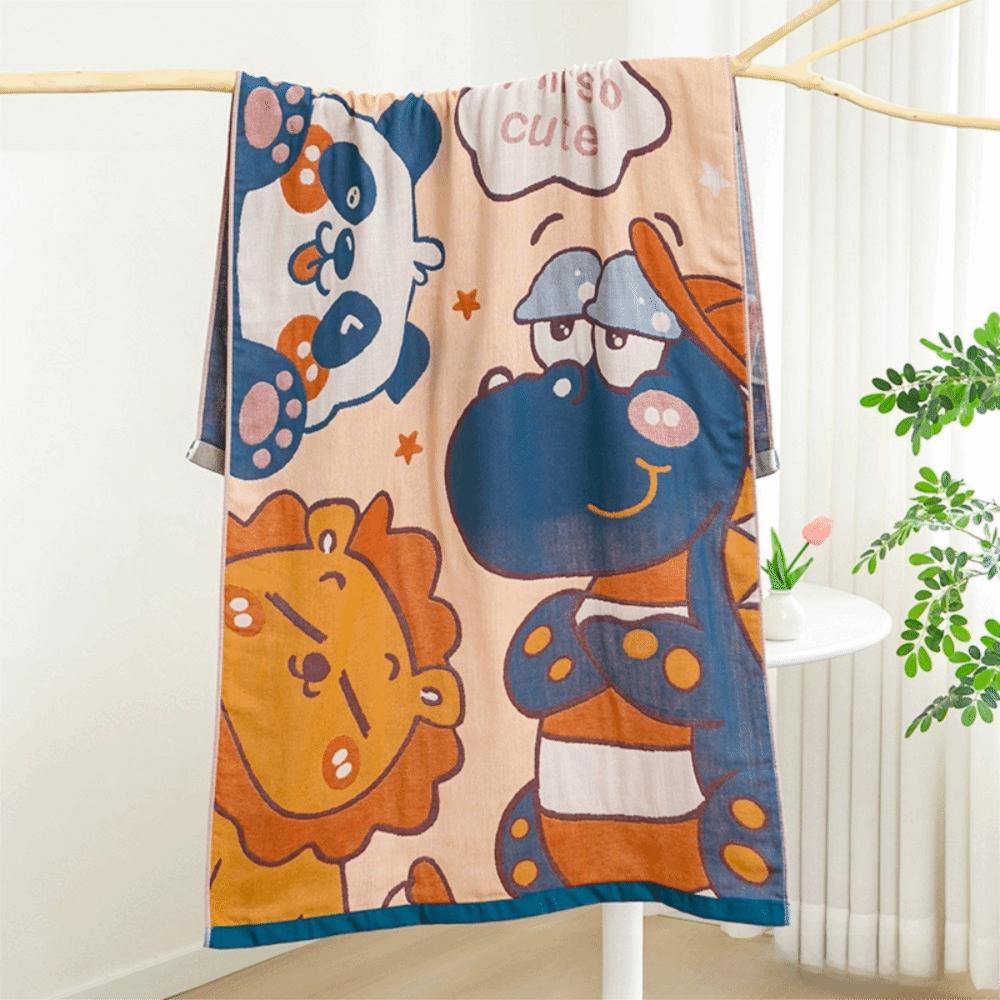 Absorbent Cotton Gauze Bath Towel Multi Layer Baby Blanket Multifunctional Shower Towel  Swimming