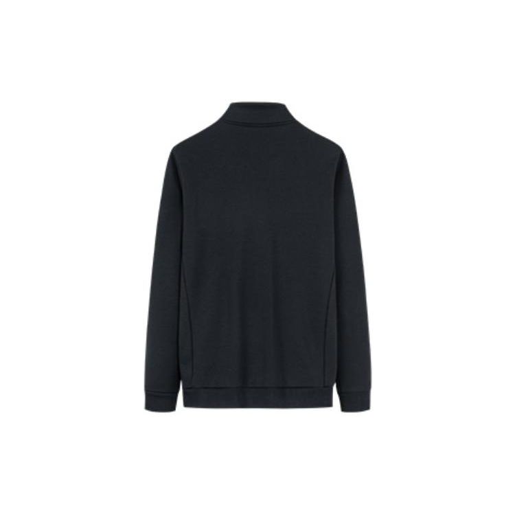 Anta Sports Training Series Solid Color Logo Print Stand Collar Zip-Up Long Sleeve Jacket Men Jacket 152237705-3