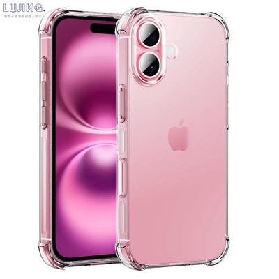 Luxury Shockproof Clear Phone Case For iPhone 17Air 16 15 13 12 11 14 Pro Max Mini XR XS 7 8 6 Plus Silicone Bumper Transparent Cover