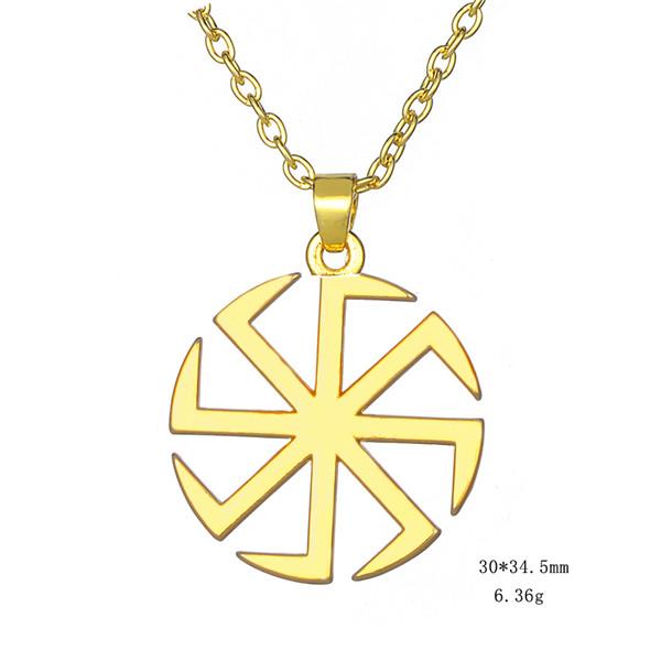 Ähnlich wie tolle slawische Kolovrat Halskette für Männer Heidnischer Sonnenrad Talisman Amulett Gliederkette Anhänger Religiöser Schmuck