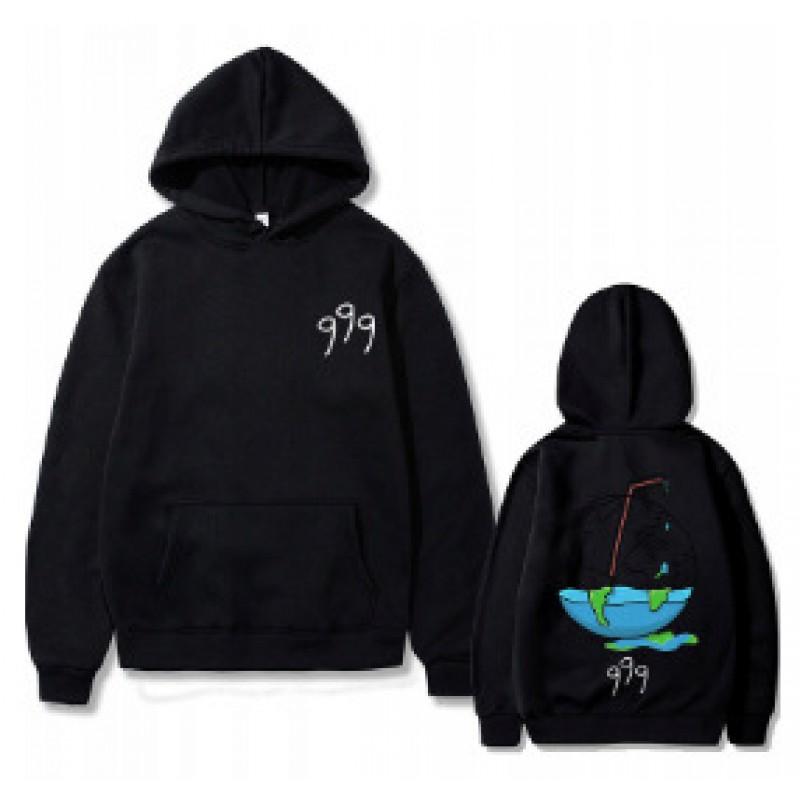 Mens Oversized Hoodie With Printed Graphic Design Soft Fleece-Lined Sweatshirt Casual Wear