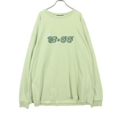 BOTTO Back Print Long Sleeve T-shirt XXL Pistachio Green Ron T Men's Used