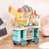 Toy Kitchen for Children 3-6 Years with Wheels Cash Register and Accessories 79.5x33x90.5 Cm Multicolor