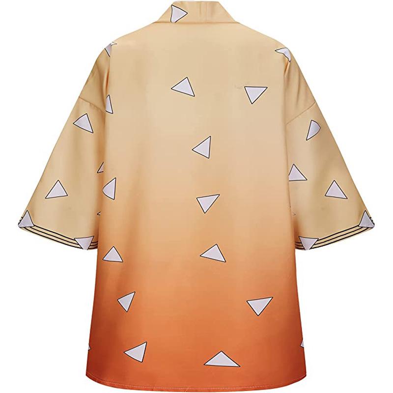 Übergröße Europäisches Demon Slayer Cosplay Kostüm: Tanjiro, Nezuko, Zenitsu, Shinobu Halloween-Outfit