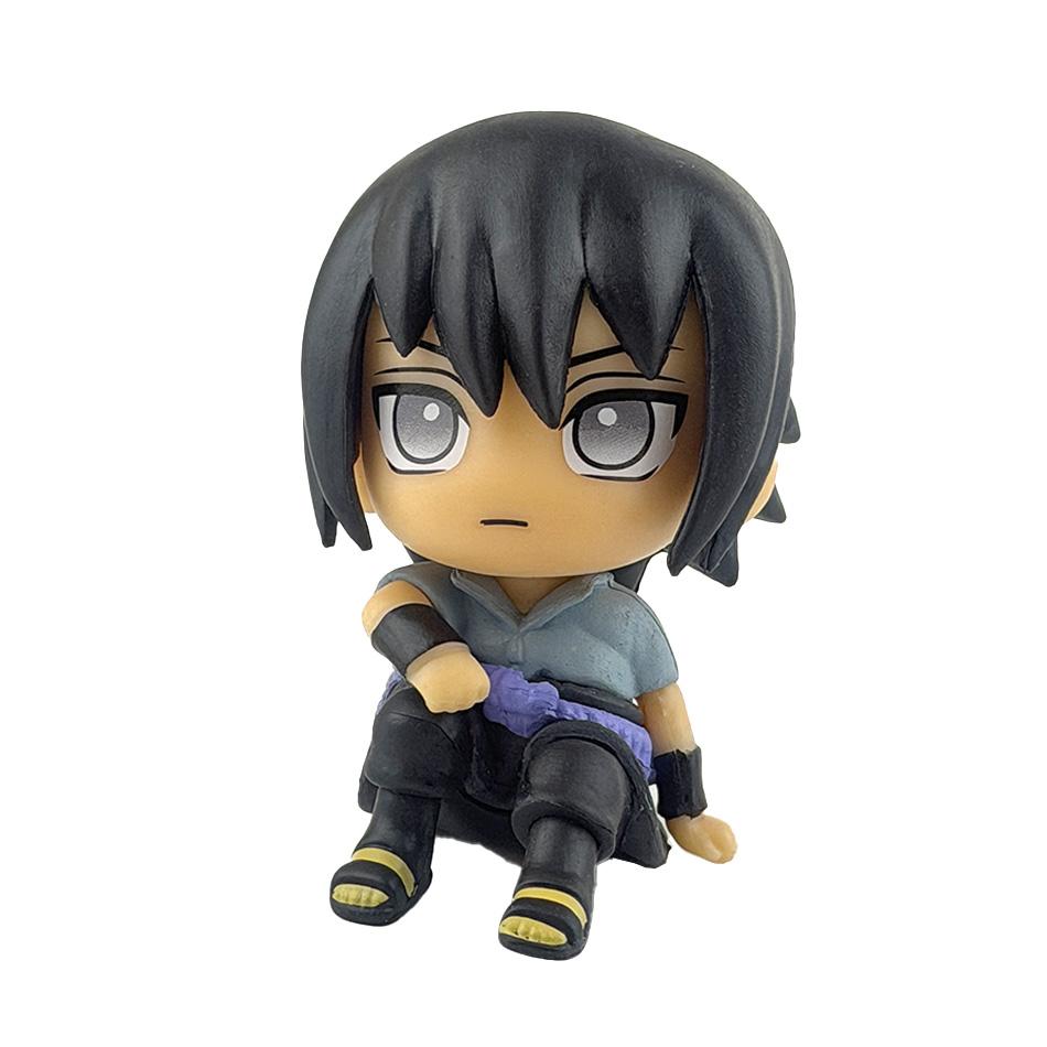 Anime Figure Naruto Kakashi Action Figure Q Version Kawaii Sasuke Itachi Figurine Car Decoration Collection Model Toy