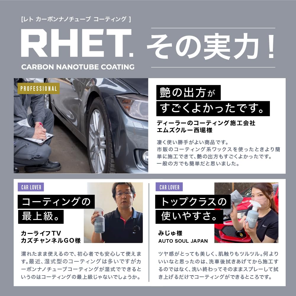 Car the Made in Large Coating with New Carbon Nanotubes for Amazing Shine and Water Graphene 400ml RHET. Coating, Strongest, Japan, Capacity,