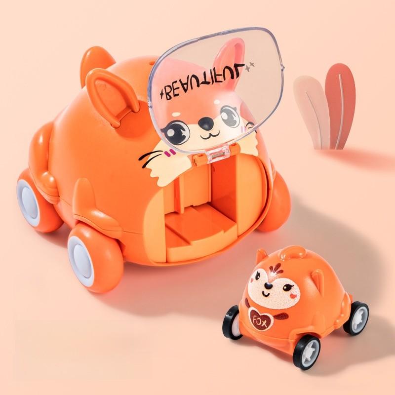 Animal Inertia Toy Car For Kids With Plastic Material And Interactive Play