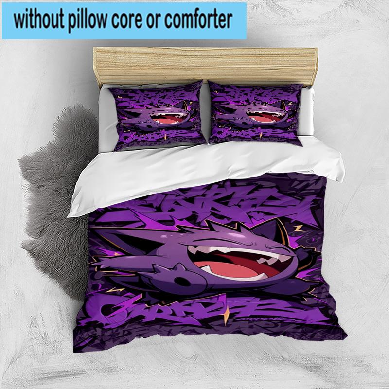 3PCS Gen-gar Neon Adventure 3pcs Bedding,Including 3PCS Duvet Cover And 2pcs Pillowcases Perfect for Christmas,Ideal for Bedroom, Dormitory