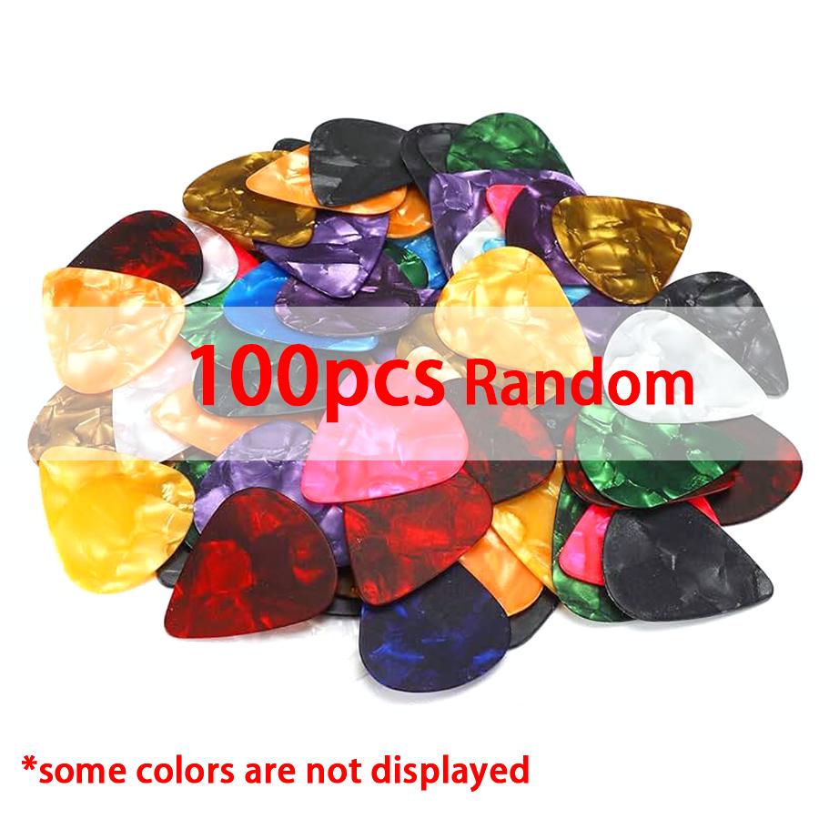 6/12/24/48/100pcs Guitar Picks ABS Guitar Ukulele String Instrument Accessories for Music Lovers Indoor Outdoor Performance XJM