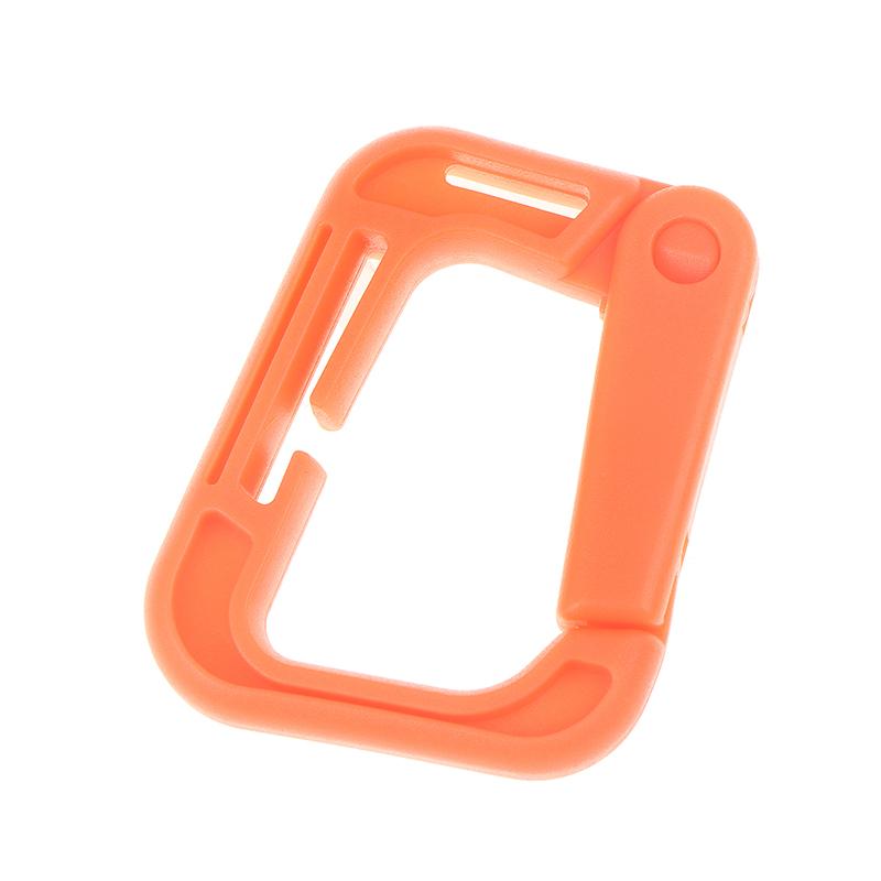 5Pcs Outdoor Plasctic Shackle Carabiner D Type Backpack Hanging Webbing Hook Buckle Multi Outdoor Hiking Camping Gear