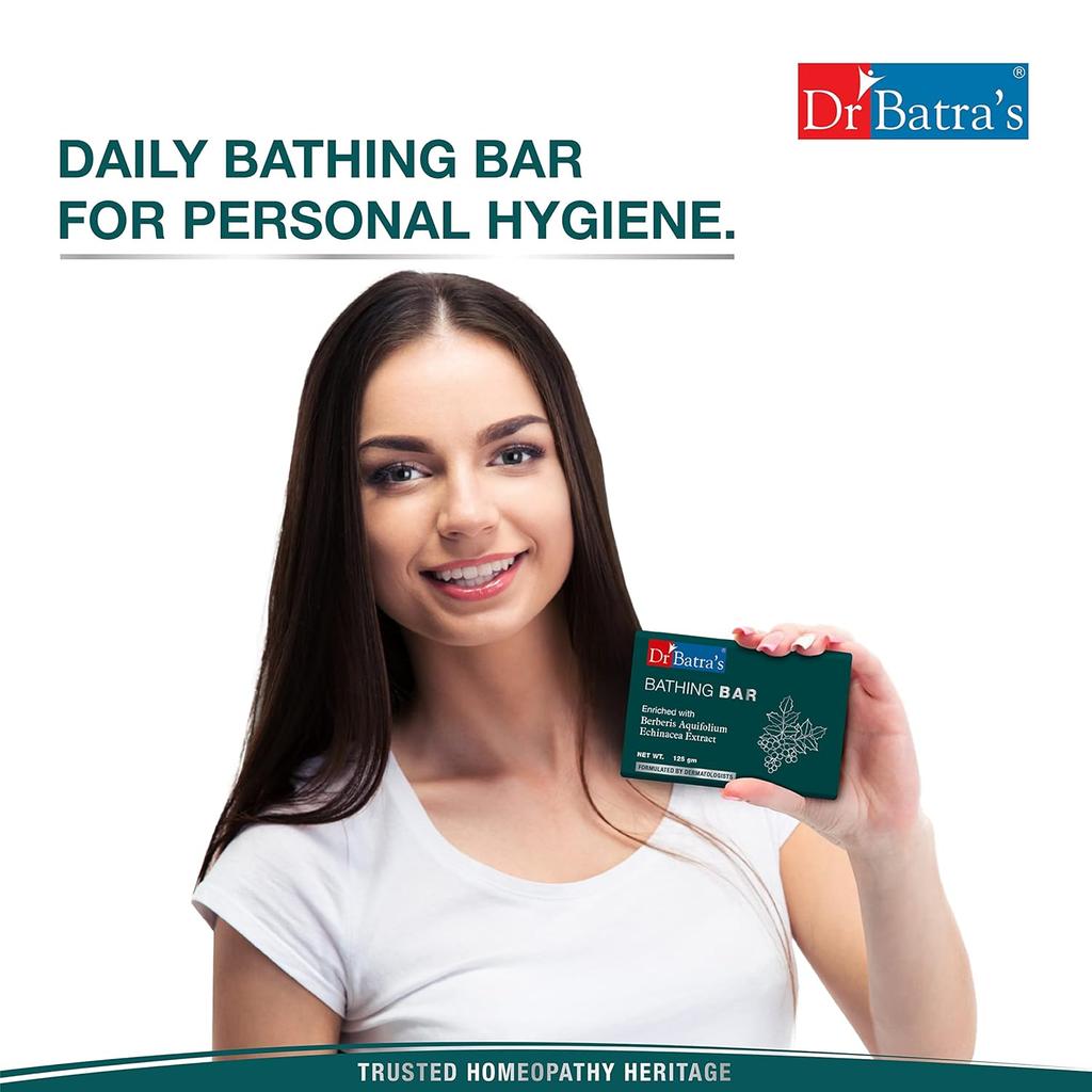 DR. Batra's Bade Seife 125g 1er Pack für weiche geschmeidige Haut, SLS Parabenfrei, Tierversuchsfreie Seife