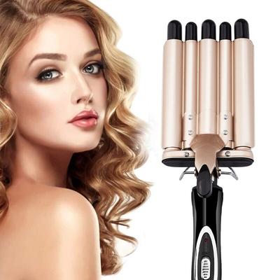 5 Fässer Haar Waver Werkzeuge für alle Arten von Haar Haar Crimper Lockenstab Keramik Crimper Wavers Lockenstab Schnelles Erhitzen