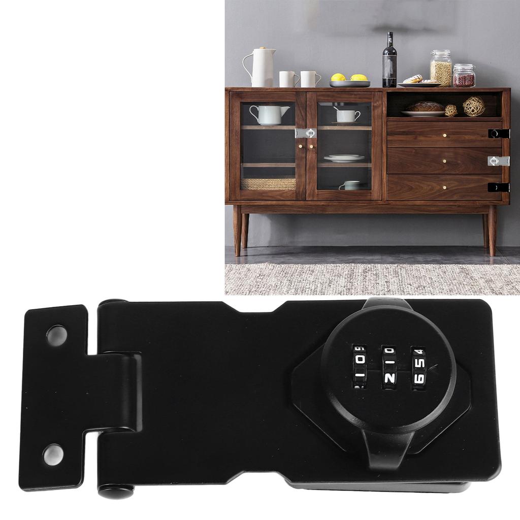 3 Digit Password Lock Zinc Alloy 3. Inch Antitheft Lock Kit for Sliding Swinging Door File Cabinet