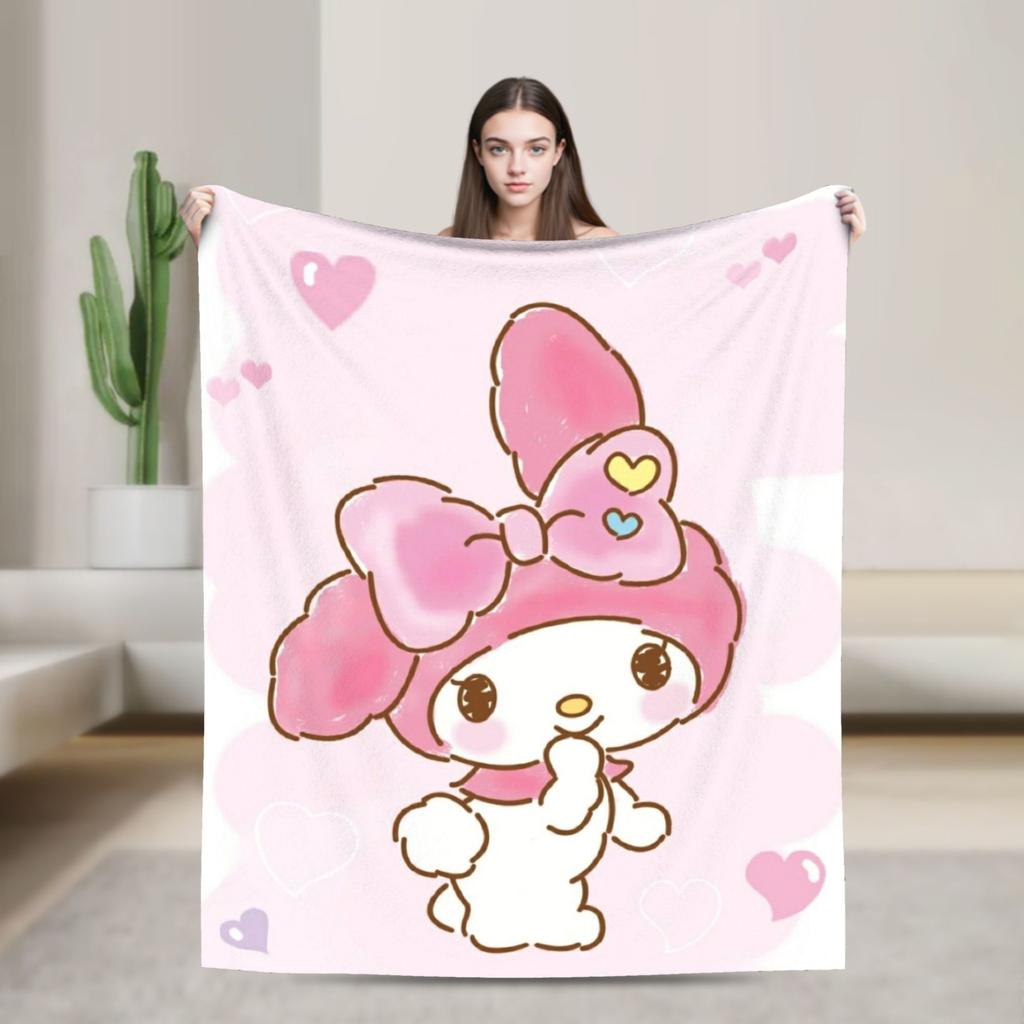 Melody Super Warm Blanket Students Plush Bedding Throws Graphic Home Decor Flannel Bedspread Sofa Bed Cover