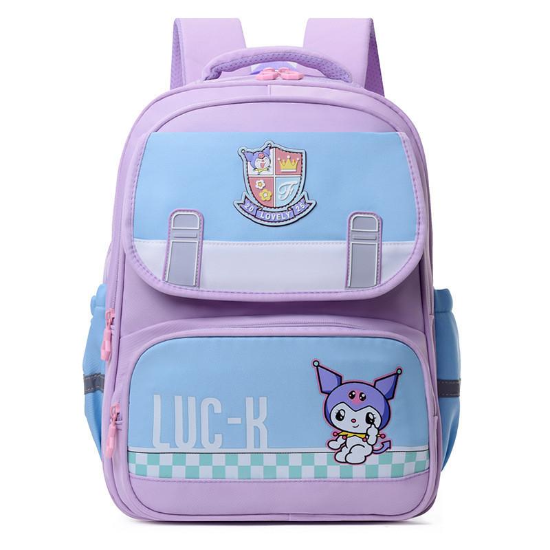 Lightweight Spinal Support Backpack For Kids Adorable And Cartoon-themed Purple
