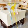 Big Eye Feather Cat Teaser Wand: Self-Entertainment Kitten Toy with Bell & Bite-Resistant Features