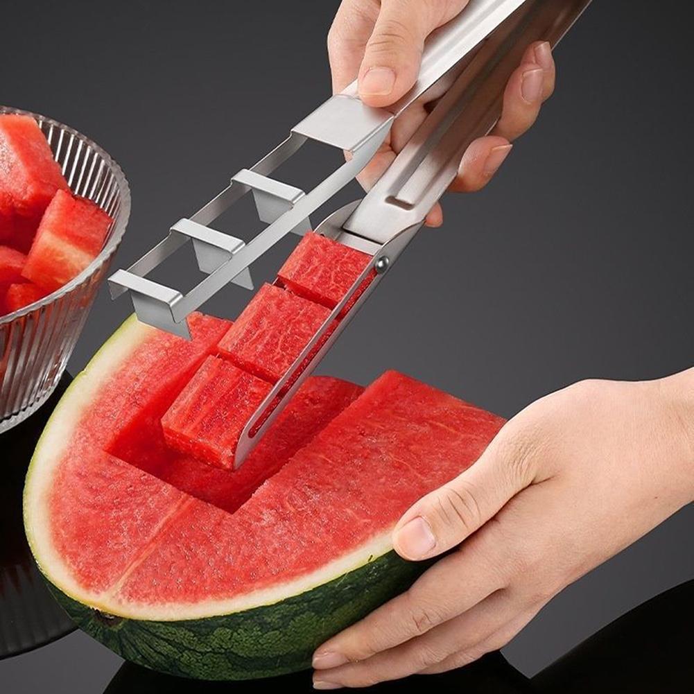 Watermelon Cutter Stainless Steel Watermelon Dicing Knives Fruit Slicers Salad Melons Baller Home Kitchen Accessories Gadgets 4
