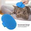 Round Silicone Pet Bathing Hair Grooming Clning   Brush Dogs Cats Comb Supplies Blue