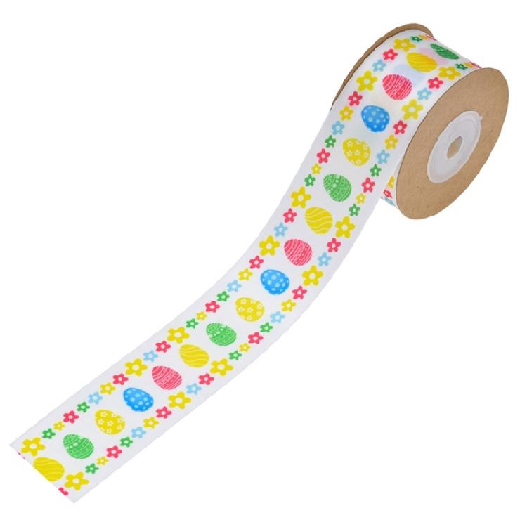 Colorful Easter Ribbon Elegant Fabric Ribbon for Wrapping and DIY Cfafts