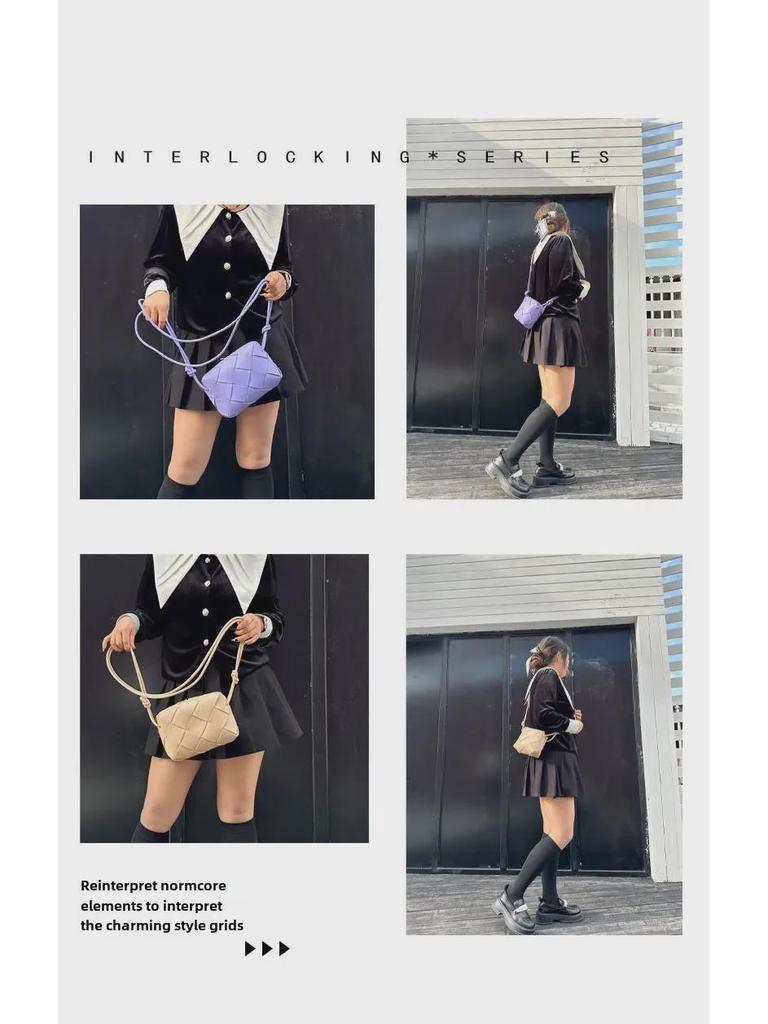 2024 Fashion Knot Hand-Woven Cowhide Crossbody Bag