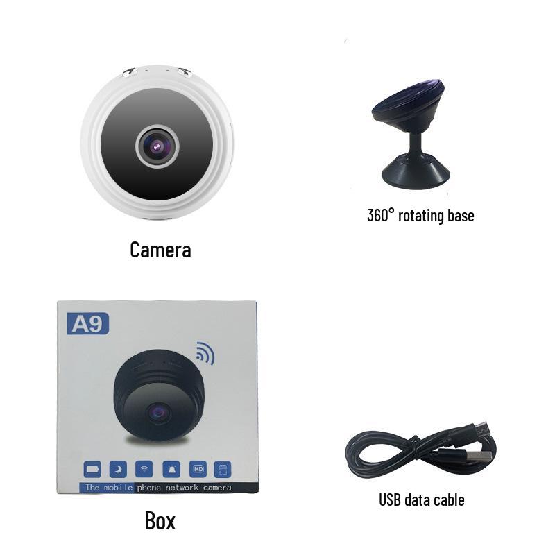 A9 Wireless HD Night Vision Home Security Camera with Magnetic Mount