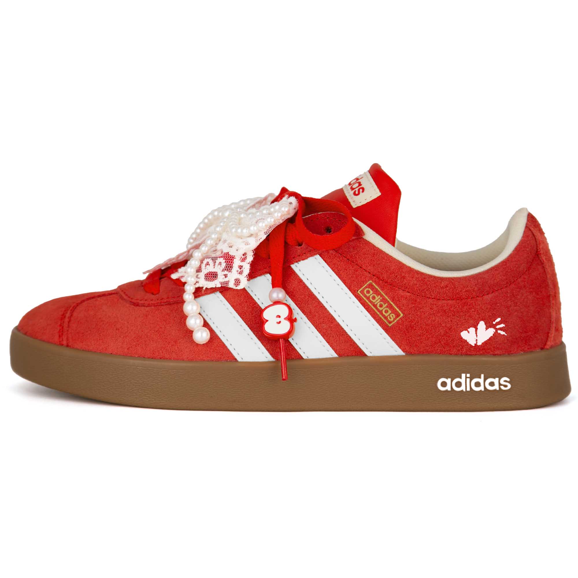 

Adidas Vl Court Classic Little Lucky Abrasion Resistant Abrasion Resistant Low top Skateboard Shoes Unisex Red KK3774(Team1664-) 43⅓