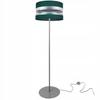 Floor Lamp Chrome Colors Bottle Green Lampshade