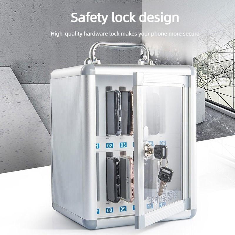 Transparent Restaurant Employee Storage Student Meeting Factory Locker Cell Phone Safe Deposit Box Portable Phone Storage Box