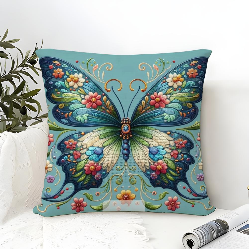 Beautiful Scenery, Elegant Natural Prints Pillow Case Linen Pillow Case Sofa Home Decor Cushion Cover Cushion Cove