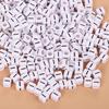 Square Acrylic A-Z English Letter Beads (6mm/7mm/8mm/10mm) for Jewelry Making