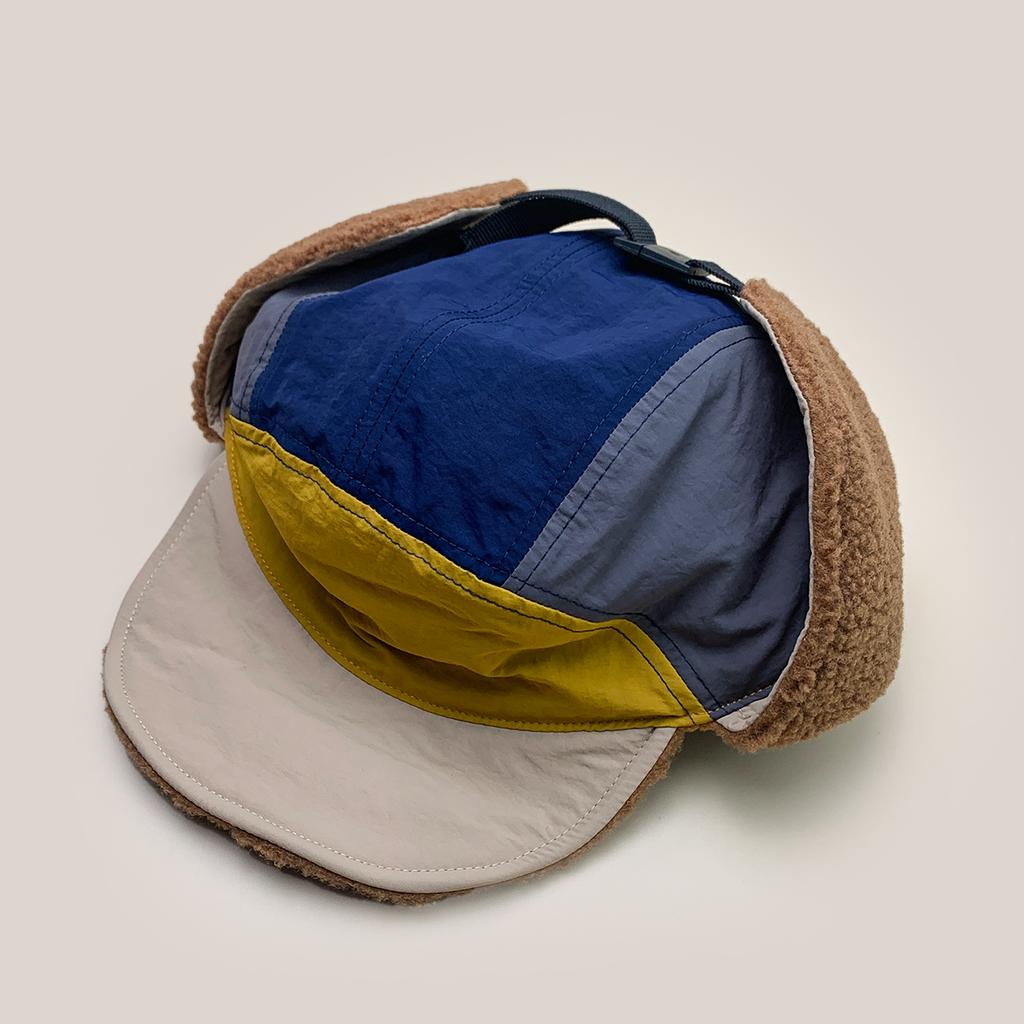 Retro Quick Drying Color Block Baseball Hats New Men Women Sunshade Polar Fleece-Lined Warm Outdoor Versatile Casual Bomber Caps