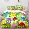 Lizard Duvet Cover Set Desert Wildlife Animal Pattern Comforter Cover King Queen Size for Adults Teens Animal Lovers Bedding Set