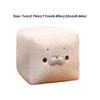 Tofu-Shaped Plush Doll Toy Square Plush Keychain Durable Bag Charm  Office Bedroom