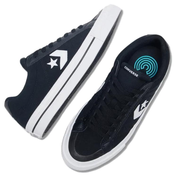 Converse Sport Casual Anti Slip Wear Resistant Low Top Skateboard Shoes Unisex Black