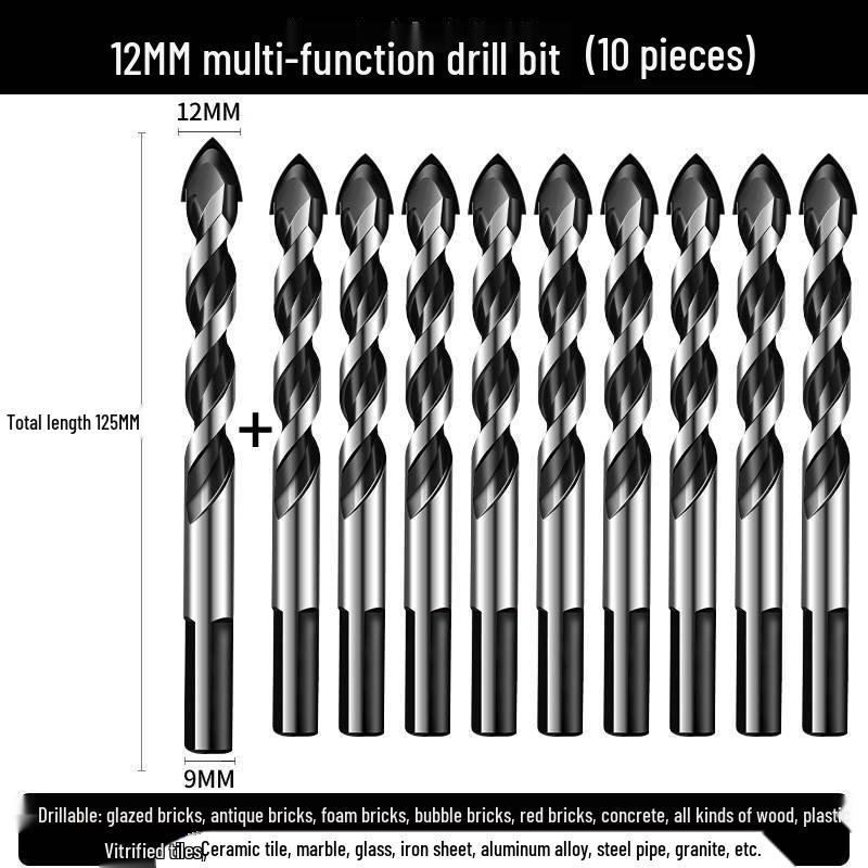 6mm Triangle Drill Bit for Tile, Concrete, Glass, and Cement