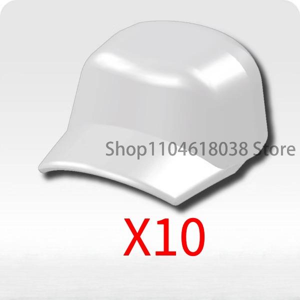 MOC Medieval Soldier Building Blocks King Beard Military Helmet Scarf Goggles Belt Cowboy Hat Duck Cap Mini Toys Bricks Gifts