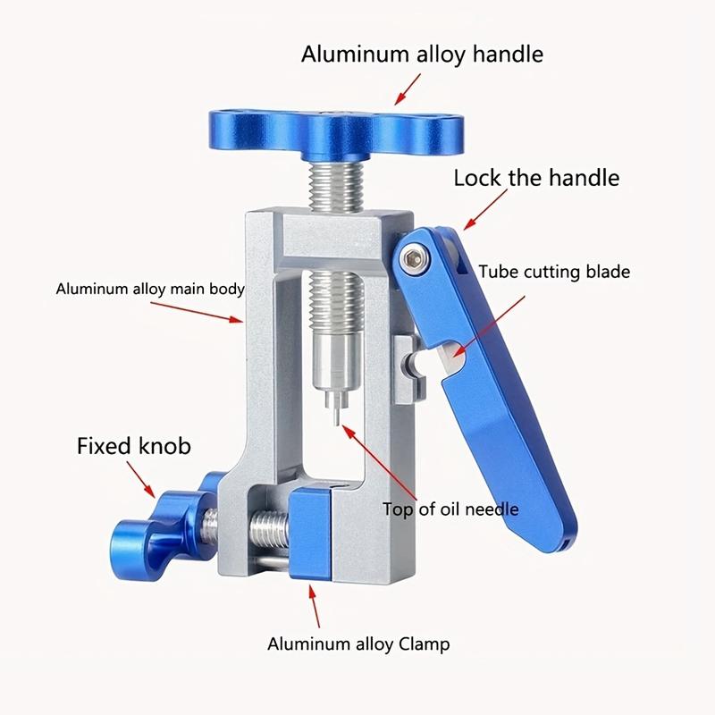 2 In 1 MTB Road Bicycle Hydraulic Hose Cutters Needle Insert Tool Driver Disc Brake Hose Cable Cutter Tools For BH59/BH63/H90
