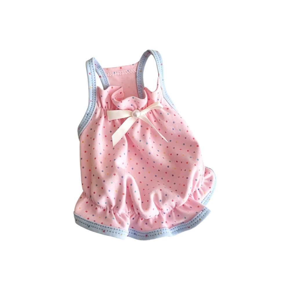Skin-friendly Pet Princess Dress Thin Breathable Cat Skirt Dog Costume Dog Dress Spring XS розовый