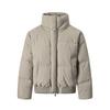 Unisex Stand Collar Thick Cotton Puffer Jacket Winter Warm Casual Outerwear Youth