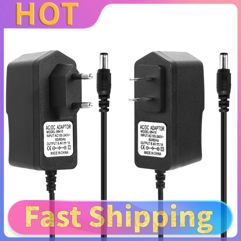 

Power Supply Charger 8.4V 1A Battery Charger Power Adapter Short Current Protection for 7.4V Lithium Battery Pack US