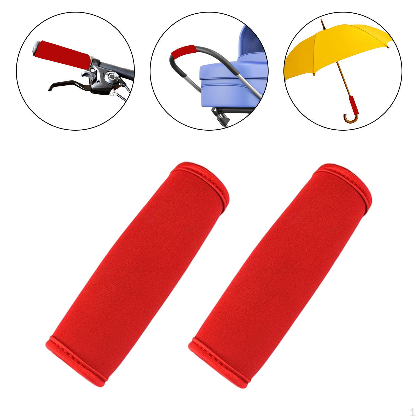 2 многофункциональных водонепроницаемых пылезащитных чехла на ручку коляски, для ручки младенца Red