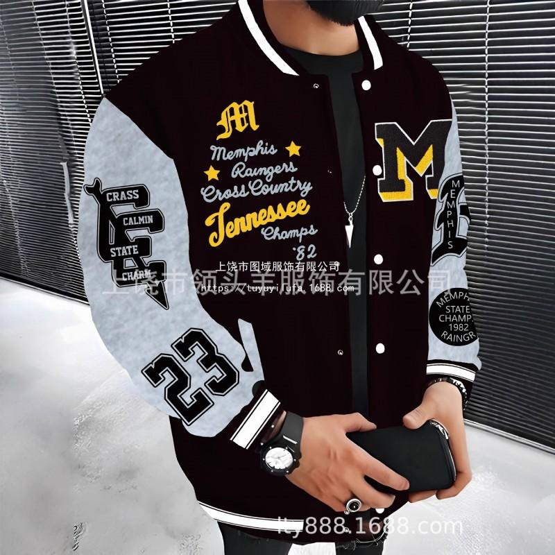 Mens Casual Hoodless Jacket Loose Fit Streetwear Style Outerwear Teens Adults