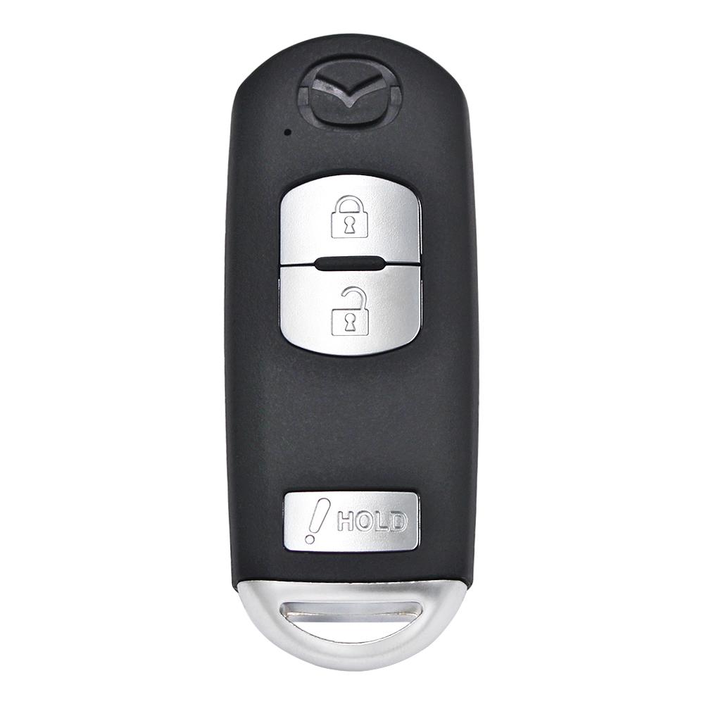 2/3/4 Tasten Fernbedienung Auto Schlüsselgehäuse Hülle Abdeckung Rot Halten für Mazda 3 6 CX-3 CX-5 Axela Atenza mit Notfallschlüssel Unbeschnittene Klinge