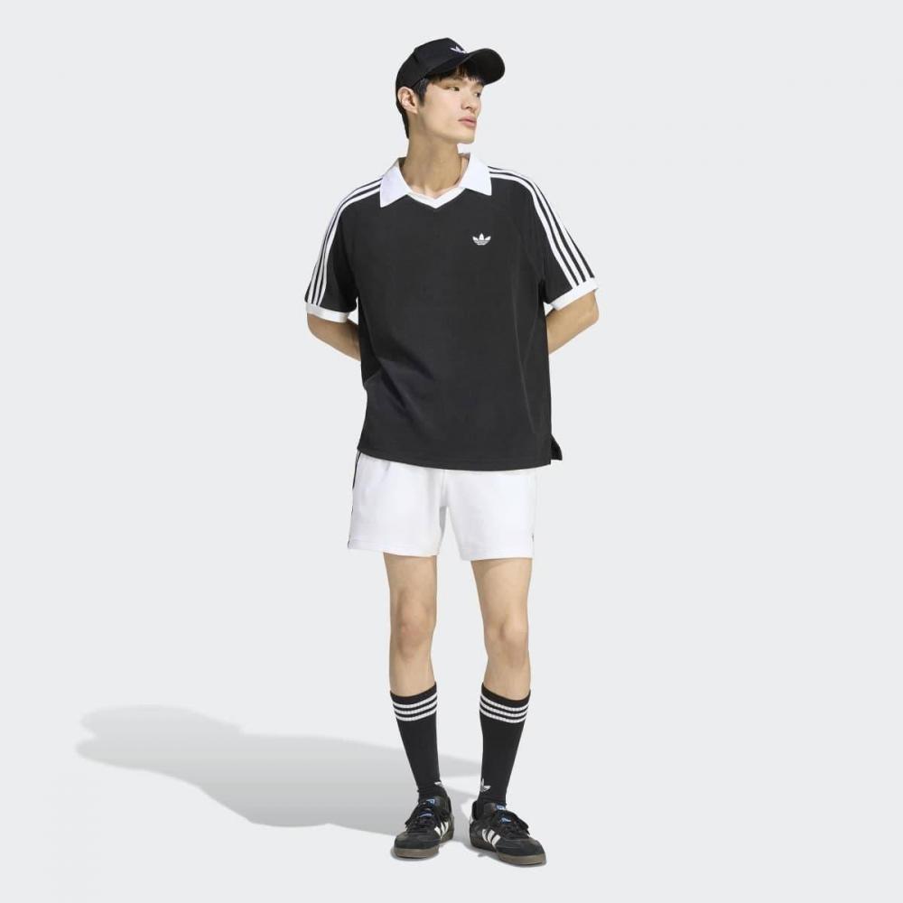 Adidas OVersized V Neck Terry Polo Shirt Kw7397 XS