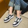 Women Fashion Sneakers  Spring Autumn Comfortable Platform Shoes Design Lace-up Breathable Platform Casual Board Shoe