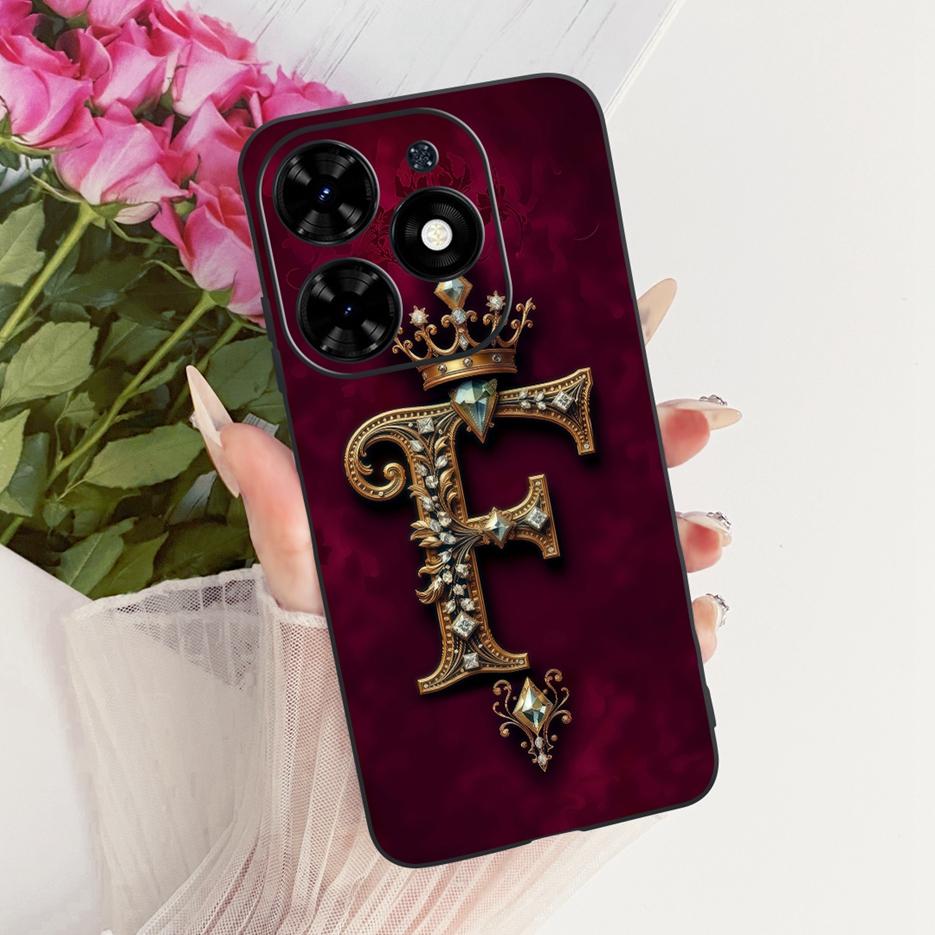 For Infinix Hot 40i Case Hot40 Pro X6837 New Fashion Couple Letters Cover Soft Silicone Case For Infinix Hot 40 Pro Ho40i Fundas