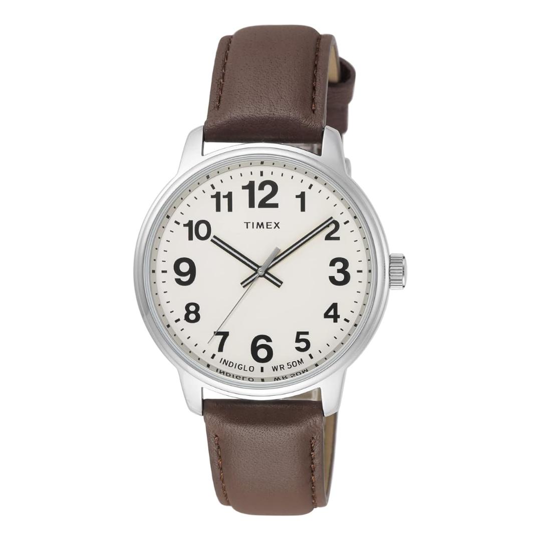 TIMEX Easy Reader Quartz Watch Black/Brown
