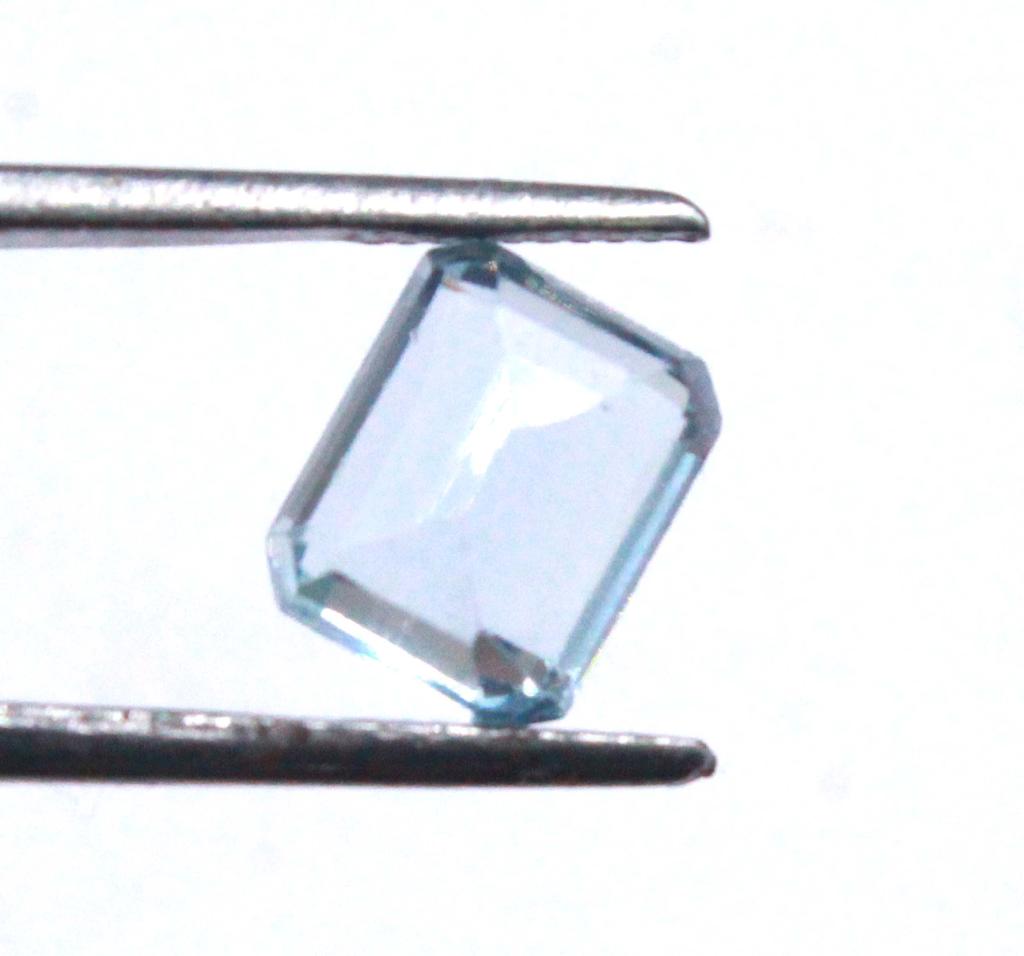 4.40 Carat Valentine Big Sale Sky Blue Aquamarine Brazil Emerald Shape Certified Gemstone SN189
